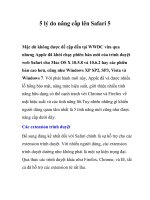 5 lý do nâng cấp lên Safari 5- P1 docx