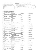 Đề kiểm tra anh 8 kì 2+ĐA