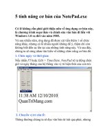 5 tính năng cơ bản của NotePad.exe pptx