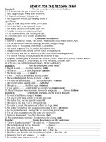 PRACTISE TEST NO 1 FOR 2ND TERM