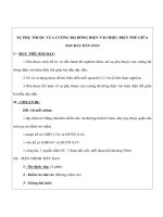 Giáo án Vật lý lớp 9 - SỰ PHỤ THUỘC CỦA CƯỜNG ĐỘ DÒNG ĐIỆN VÀO HIỆU ĐIỆN THẾ GIỮA HAI ĐẦU DÂY DẪN pps