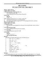 Đề cương Ôn tập Hóa học 9