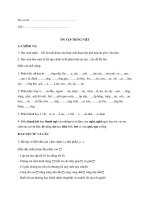 Đề ôn tập Tiếng Việt HK2 lop2