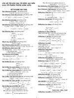 CĐ: một số phương pháp giải ptlg thi đh