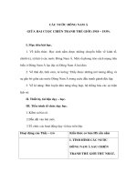 CÁC NƯỚC ĐÔNG NAM Á GIỮA HAI CUỘC CHIẾN TRANH THẾ GIỚI (1918 – 1939) pot