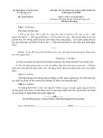 ĐỀ thi Văn vào trường chuyên TQ