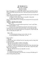 Đề + ĐA kiểm tra HK 2 VĂN 6