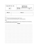 Kiểm tra 15p, bài số 2, HK2, 2009-2010