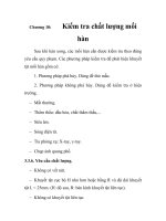 Thiết kế quy trình công nghệ chế tạo nắp hầm hàng tàu vỏ thép, chương 10 doc