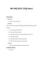 Giáo án vật lý lớp 6 - ĐO ĐỘ DÀI (Tiếp theo) pps