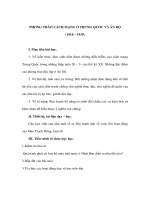 Lịch sử 10 - PHONG TRÀO CÁCH MẠNG Ở TRUNG QUỐC VÀ ẤN ĐỘ (1918 – 1939) pptx