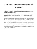 Kichi Kichi: Bệnh của những cô nàng lắm sự lựa chọn? ppt