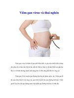 Viêm gan virus và thai nghén pptx