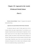 Chapter 115. Approach to the Acutely Ill Infected Febrile Patient (Part 1) docx