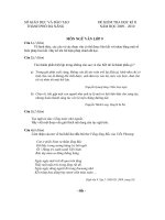 Đề kiểm tra học kì II ngữ văn - 09-10