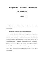 Chapter 061. Disorders of Granulocytes and Monocytes (Part 1) pps