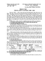 BÁO CÁO SƠ KẾT KỲ I