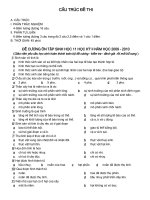 ĐỀ CƯƠNG ON TẬP SH11 KHII+ ĐỀ THI