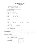 Đề ôn thi toán HK2