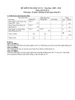 Đề thi HKII_ Lịch sử 6&7