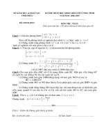 HSG Toán 9 tỉnh Vĩnh Phúc 2007