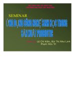 ứng dụng công nghệ sinh học trong sản xuất probiotic