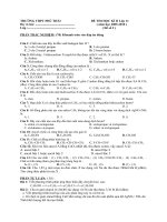 DE KIEM TRA HOA HOC 11