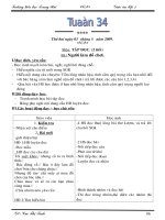 Giáo án lớp 2 Tuần 34 ( Đã chỉnh theo chuẩn)