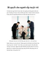 Bí quyết cho người sếp tuyệt vời potx