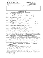 đề kiểm tra học kỳ 2 môn toán lơp 7