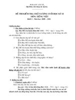 Đề KSCL HKII-lớp 2