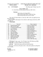 Giấy triệu tập GV