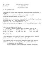 Đề thi cuối năm Lý 6- Số 1