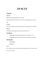 Giáo án vật lý 8 - ÁP SUẤT pps