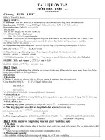 Tổng hợp Lý thuyết & Bài tập TN Hóa -12