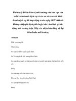 Phê duyệt Đề án Bảo vệ môi trường của khu vực sản xuất kinh doanh dịch vụ pps