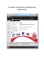 Trải nghiệm với ứng dụng Nero Multimedia Suite Platinum 10 HD- P1 pdf