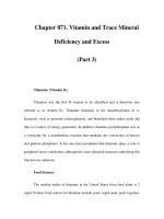 Chapter 071. Vitamin and Trace Mineral Deficiency and Excess (Part 3) potx