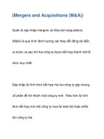 (Mergers and Acquisitions (M&A)) ppsx