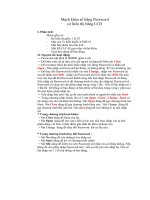 Giải thuật - Mạch khóa số bằng Password có hiển thị bằng LCD (Tiếp theo) pdf