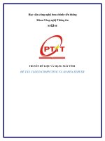 CLOUD COMPUTING VÀ ẢO HÓA SERVER