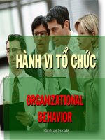 Chương 5: Quản lý thiết kế văn hóa và thay đổi của tổ chức pptx