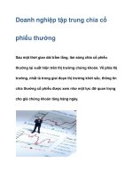 Doanh nghiệp tập trung chia cổ phiếu thưởng ppsx