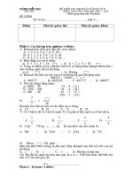 Đề KT Cuối HK II Năm học 2009-2010