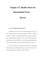 Chapter 117. Health Advice for International Travel (Part 6) ppt