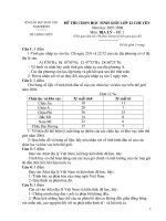 De HSG chuyen Nam Dinh 2007