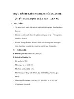 Vật lý lớp 9 - THỰC HÀNH: KIỂM NGHIỆM MỐI QUAN HỆ Q ~ I2 TRONG ĐỊNH LUẬT JUN – LEN XƠ ppsx