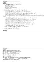 ôn tâp toán 9 theo chủ đề