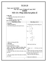 Giáo án lớp 4buổi 1 tuần 25