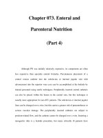 Chapter 073. Enteral and Parenteral Nutrition (Part 4) pdf